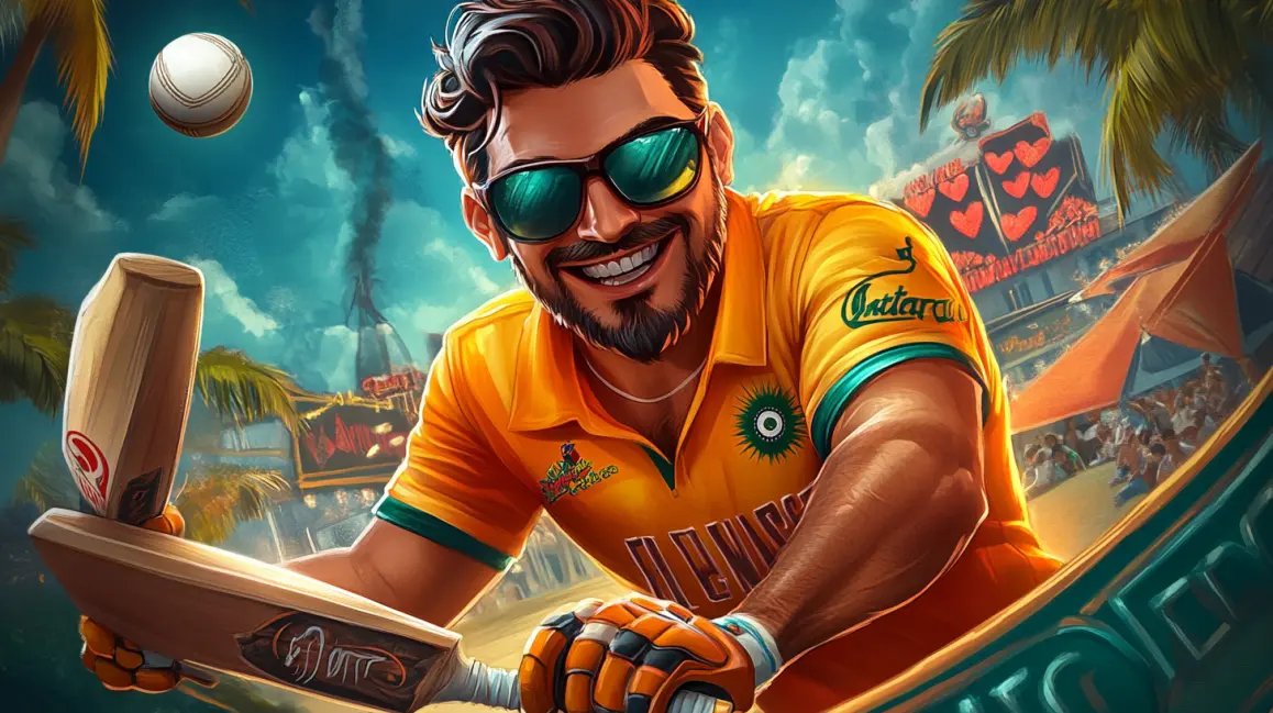 A cricket player in a yellow jersey is featured next to the 'cricket X' logo, highlighting the modern, fast, and exciting way to bet on cricket with the TK71 app.