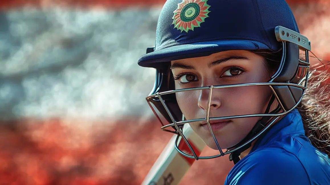 A handsome cricket player in a tropical setting represents the international cricket matches from around the world that you can bet on with the TK71 sports app.